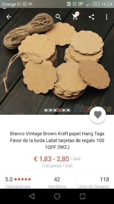 Etiquetas kraft para invitación - 1