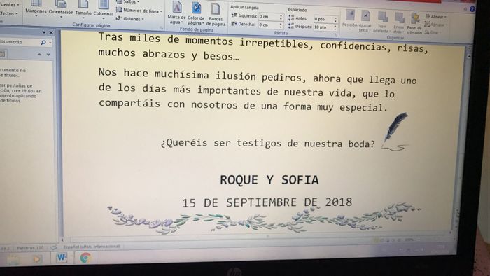  Detalles para decir que van a ser los testigos - 1