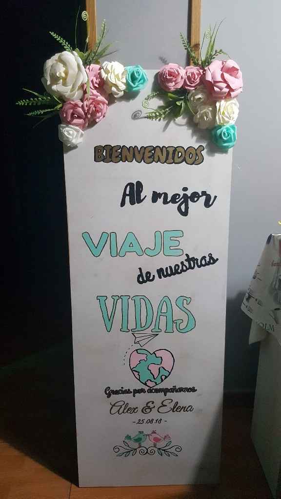 Mi cartel de bienvenida😊 - 7