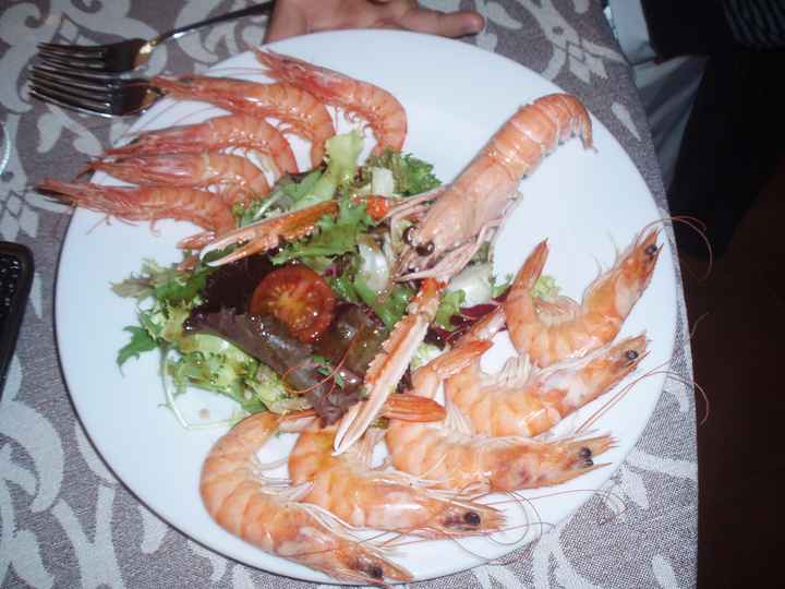 mariscada de entrante