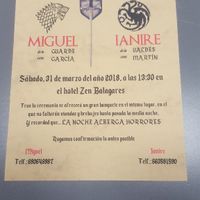  Invitaciones juego de tronos - 1