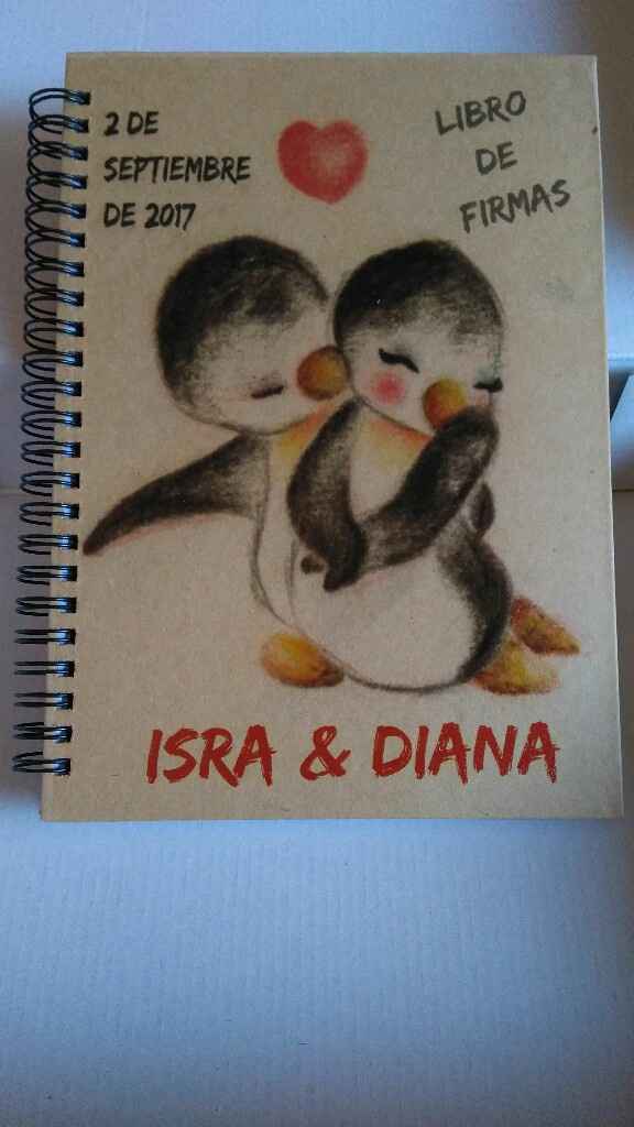 Libro de firmas personalizado