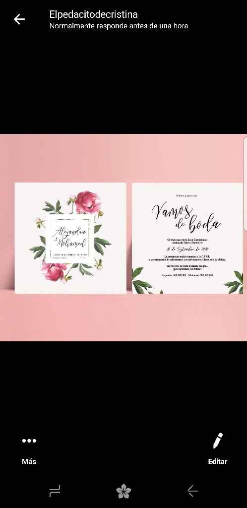 Me encantan mis invitaciones de boda, pero me dicen que son muy ñoñas!!!! - 1