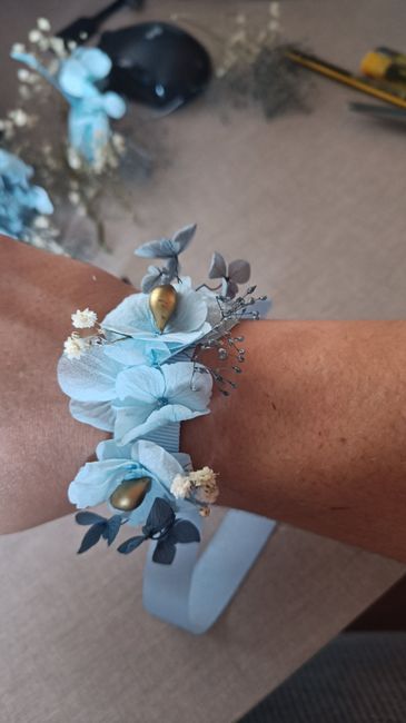 Ramo, tocado y demás diy con flores preservadas 6