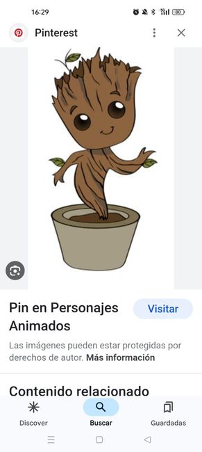 áRbol de huellas baby groot 2