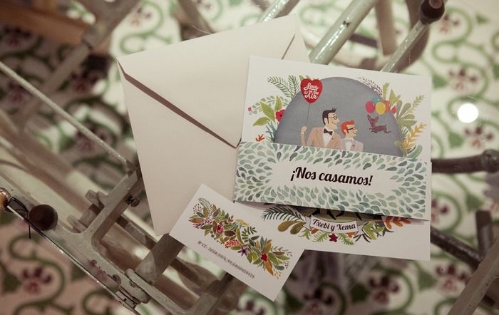 invitación boda temática Up