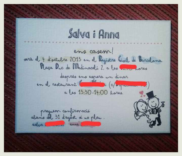 Invitación + imanes  - 1
