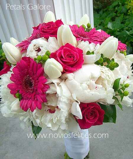 Ramos de novia fucsia - 3