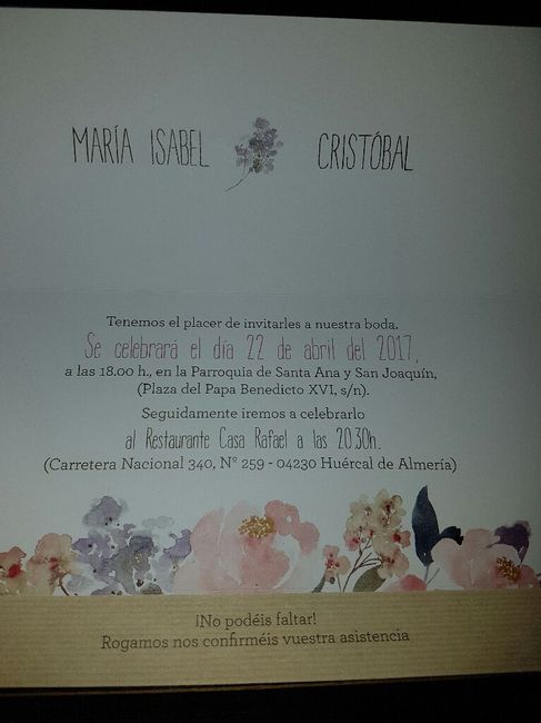 Texto invitaciones - 1