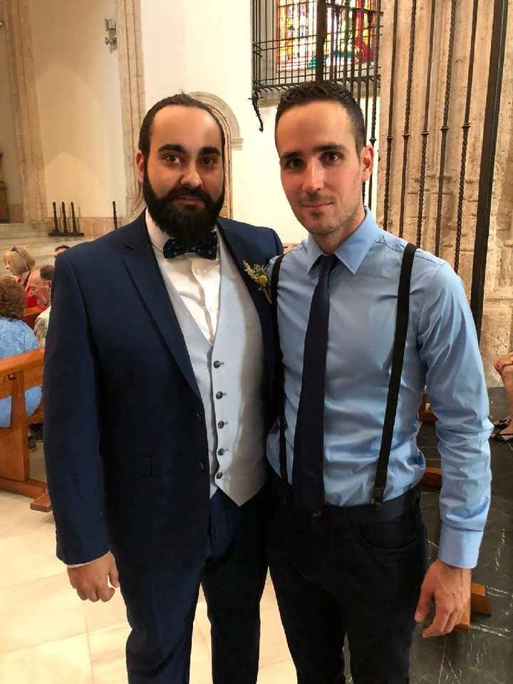 Traje azul. ¿color chaleco? - 1