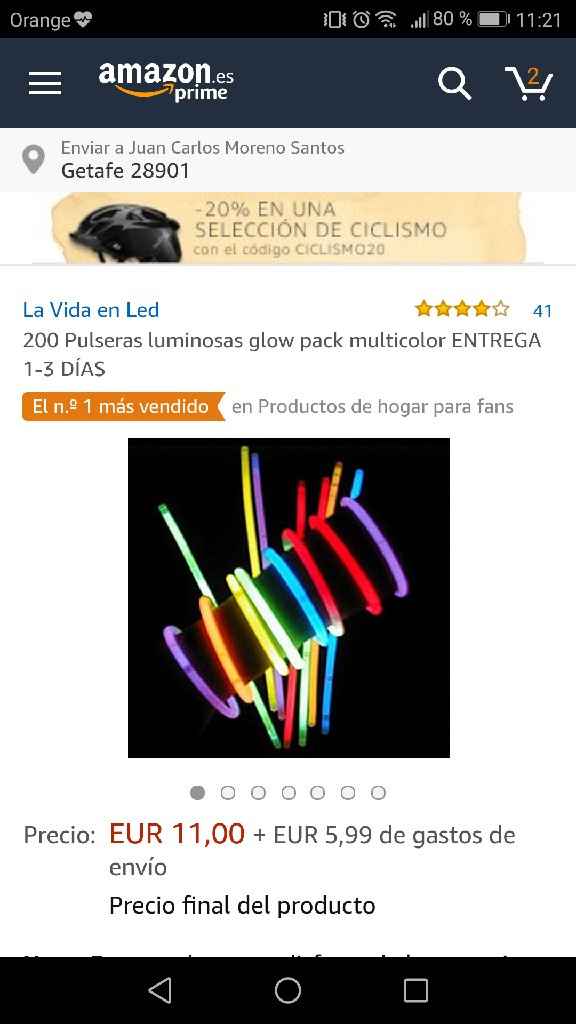 Pulseras fluorescentes - 1
