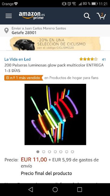 Pulseras fluorescentes - 1