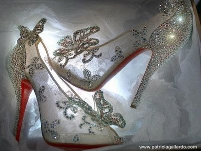 zapatos de cristal de  swarovski