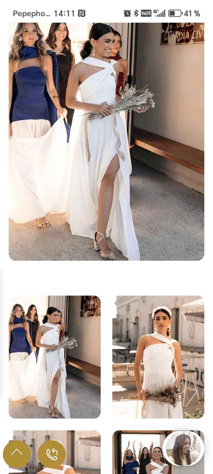 Vestido novia civil - 2
