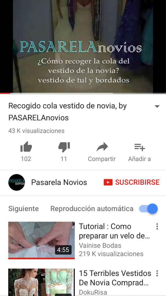 Cola del vestido - 1