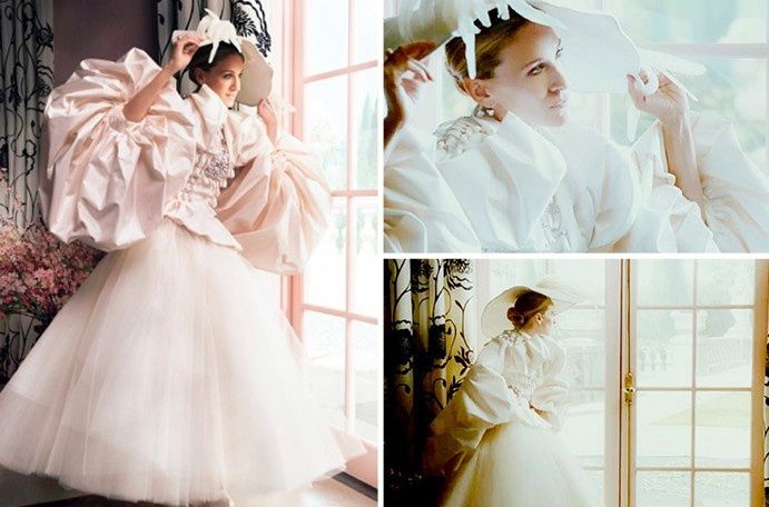 Sarah Jessica Parker con un diseño de Cristina Dior