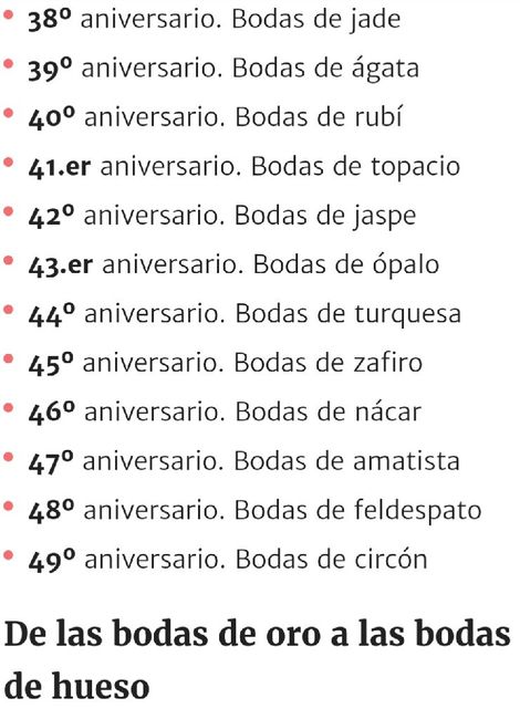 Significado de cada aniversario de bodas 4