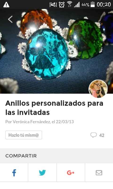  Manualidades,anillos para invitadas - 1