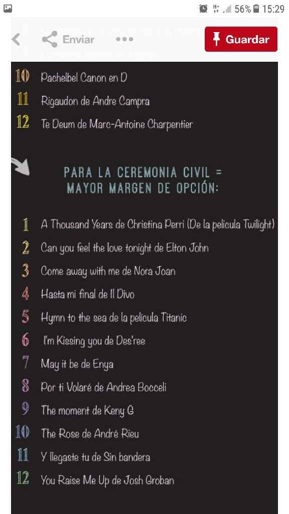  Lista de canciones para poner en vuestra boda🎤💖 - 2