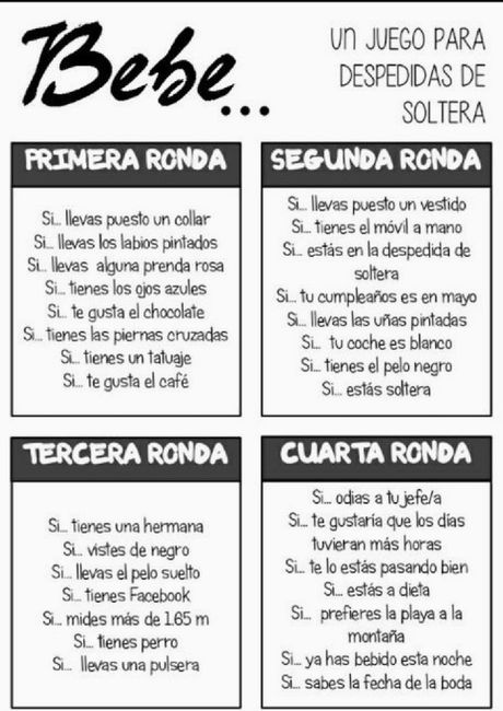 Juegos para la despedida de soltera de la Novia👰🏽 2