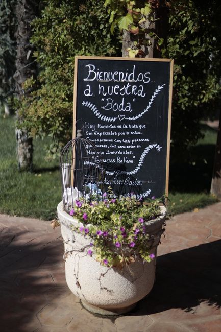 ¿Tendréis cartel de bienvenida en la boda? 6