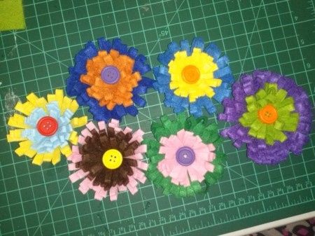 fieltro flores