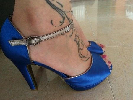 zapatos azules