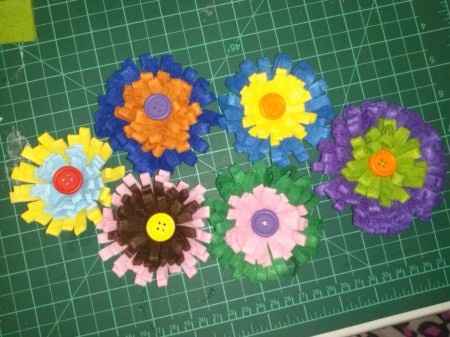 fieltro flores