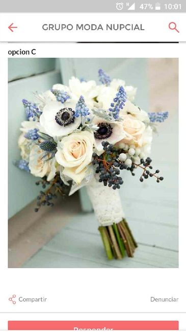  Ramo y flores para vestido color champagne????? - 1