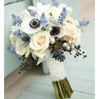  Ramo y flores para vestido color champagne????? - 1
