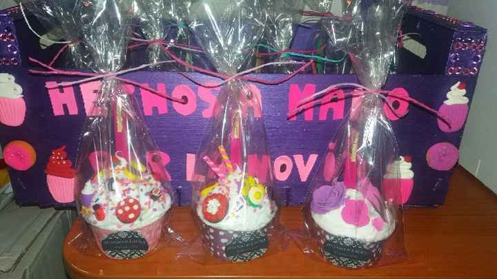 Cupcakes portafotos de regalo - 1