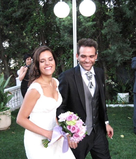 mi amor y yo llegando al coctail