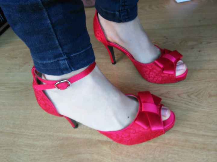 Zapatos rojo o rosa palo - 1