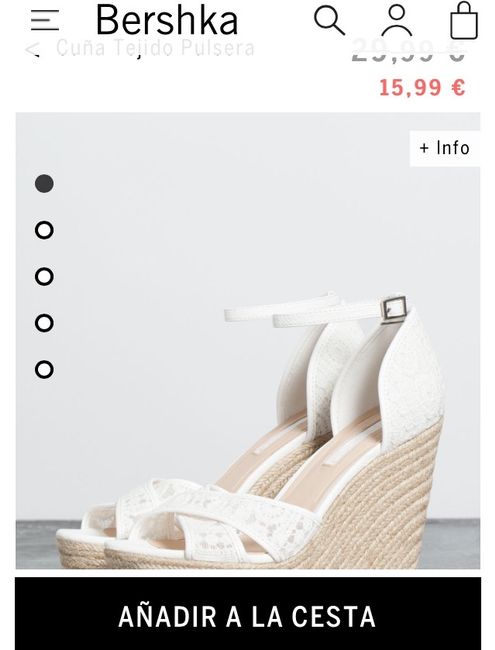 Zapatos o cuñas de esparto - 1