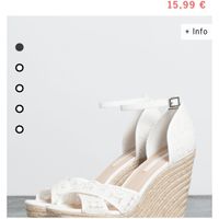 Zapatos o cuñas de esparto - 1