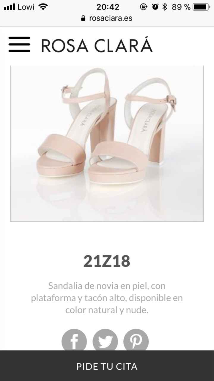 Precio zapatos Rosa Clara - 1