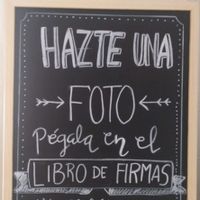cartel para el libro de firmas 