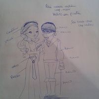 Dibujo topper personalizado