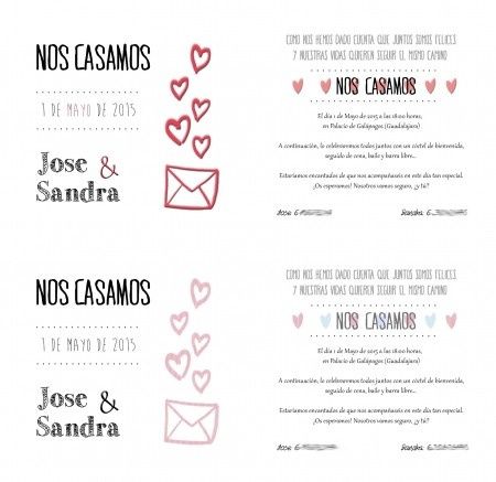 Sobres de corazones