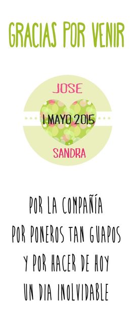 Tarjetas de agradecimiento? vais a poner? como? - 1