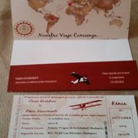 Invitacion estilo billete de avión,