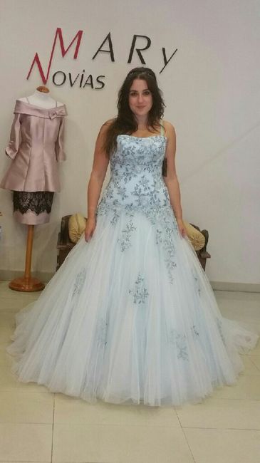 Vestido novia azul!! 😍 - 1