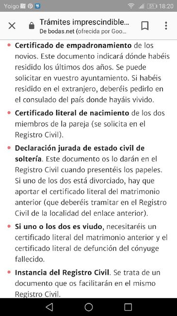 Papeles para el matrimonio civil Asturias - 1