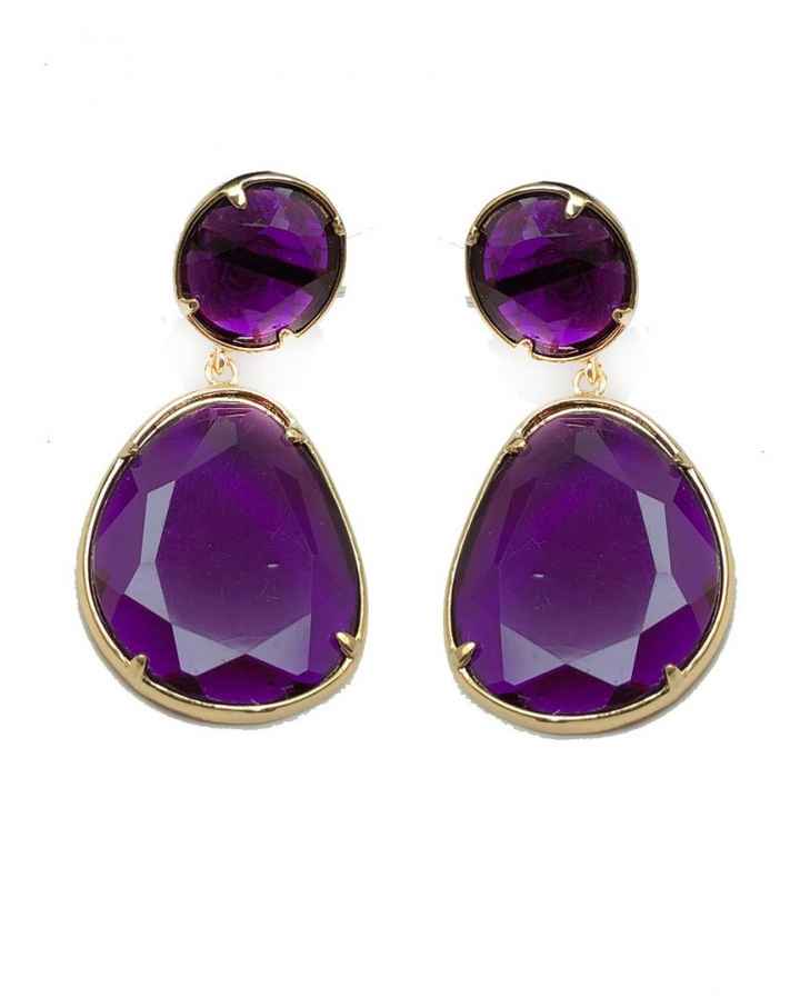 Mi look morado necesita pendientes - 12