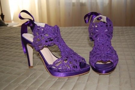 zapatos violetas