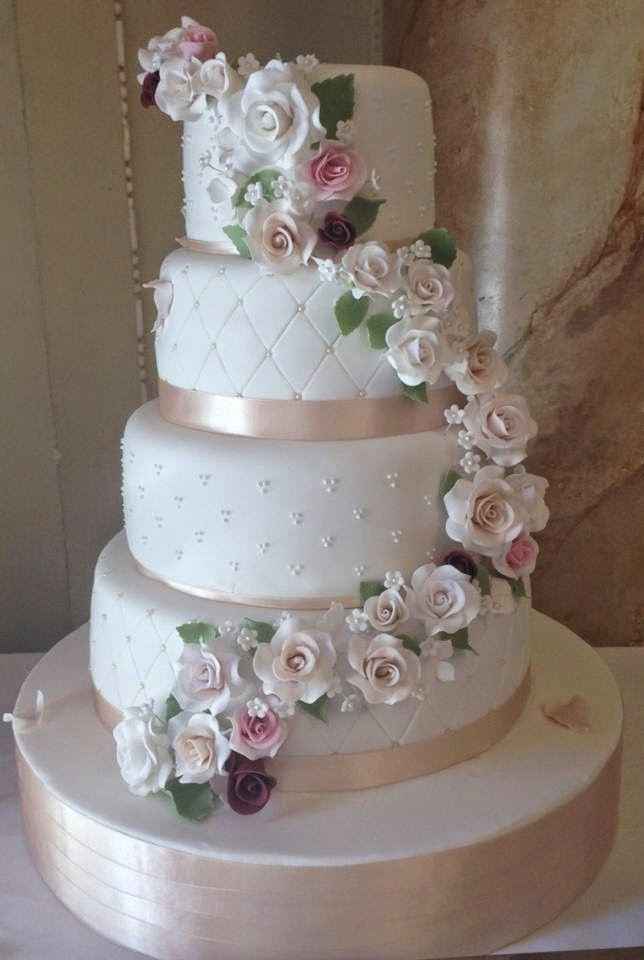 tarta de boda blanca