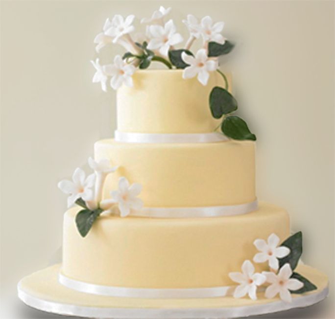 tarta flores blancas