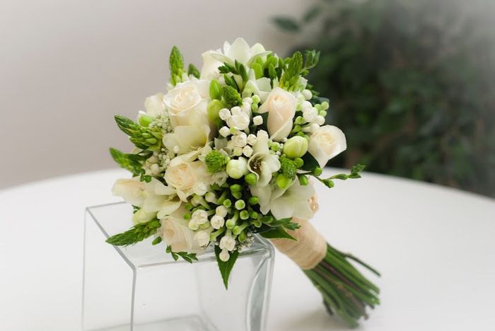 Ramos de novia en tonos verdes 7