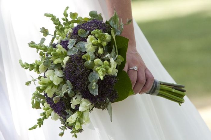 Ramos de novia en tonos verdes 13