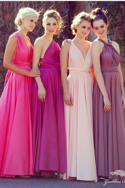 Colores para los vestidos de las damas de honor 18